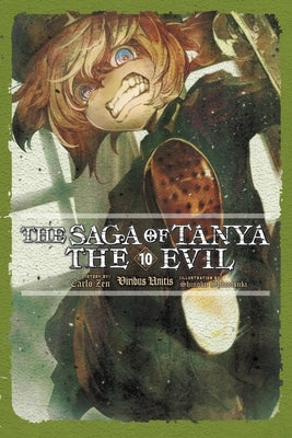 Paperback of The Saga of Tanya the Evil Vol. 10 light novel, Viribus Unitis, featuring cover art with character illustrations.