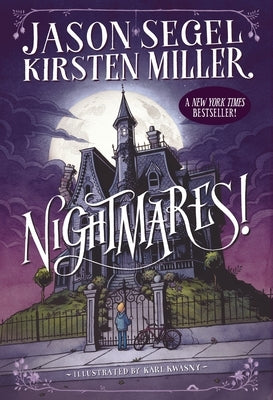 Paperback copy of "Nightmares!" by Yearling Books, featuring colorful cover art with spooky illustrations.