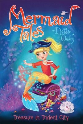 Paperback edition of Treasure in Trident City by Aladdin Paperbacks, showing the book cover with colorful artwork.
