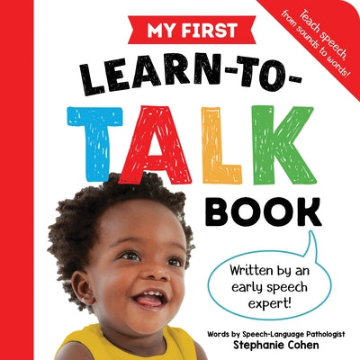 Colorful My First Learn-To-Talk Board Book by Sourcebooks Explore with illustrated pages for early language development.