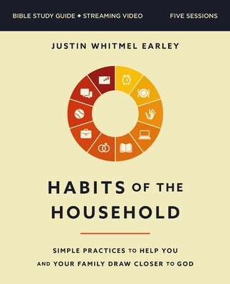 Paperback Bible study guide by HarperChristian Resources titled Habits of the Household, with streaming video for family spiritual growth.