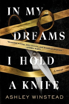 Paperback novel "In My Dreams I Hold a Knife" by Sourcebooks Landmark, featuring the book cover with dark, mysterious artwork.