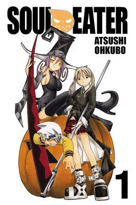Paperback of Soul Eater Vol. 1 manga by Yen Press featuring cover art with characters from the Soul Eater series.