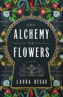 Paperback copy of "The Alchemy of Flowers" by Harper Muse featuring a cover with floral artwork and elegant typography.