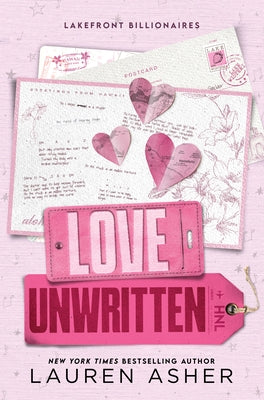 Love Unwritten paperback book by Bloom Books featuring a colorful cover with elegant floral and handwritten-style typography.