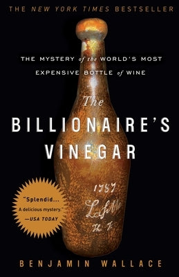 Paperback of The Billionaire's Vinegar book by Crown Publishing Group, featuring the cover with vintage wine imagery.