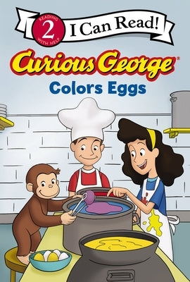 Paperback Curious George Colors Eggs book by Clarion Books featuring colorful illustrated eggs and Curious George character.