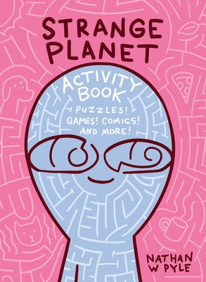 Strange Planet activity book by HarperCollins, paperback with colorful alien illustrations and fun activities on the cover.