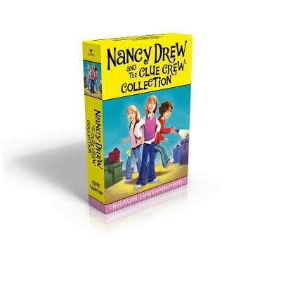 Paperback boxed set of Nancy Drew and the Clue Crew mysteries including Sleepover Sleuths and Pony Problems by Aladdin Paperbacks.