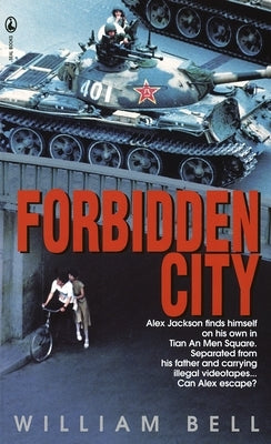 Cover of the Forbidden City mass market paperback by Laurel Leaf Library featuring historic Chinese architecture artwork.