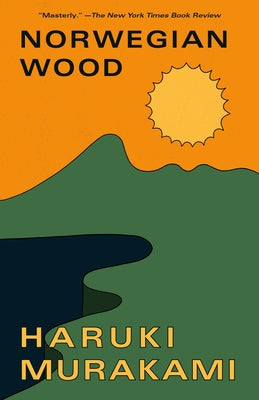 Paperback of Norwegian Wood by Knopf Doubleday Publishing Group featuring the book cover with Japanese-inspired artwork.