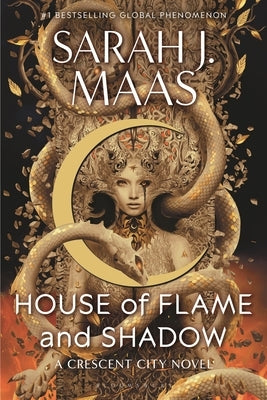 Paperback of House of Flame and Shadow by Bloomsbury Publishing, featuring a cover with dark, fiery artwork.
