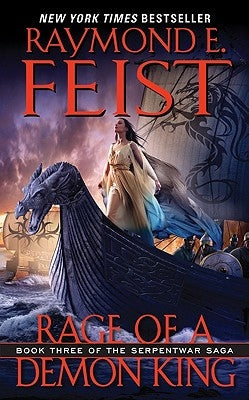 Mass market paperback of "Rage of a Demon King" by Harper Voyager, featuring the book cover with fantasy artwork.