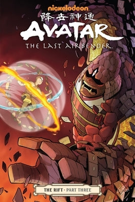 Paperback copy of Avatar: The Last Airbender - The Rift Part 3 comic book by Dark Horse Books, featuring artwork on the cover.