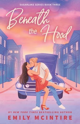 Paperback copy of Beneath the Hood by Bloom Books, showing the book cover with dark and moody artwork.