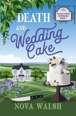 Paperback of "Death and Wedding Cake" by Two Worlds Press featuring the book cover with dark and artistic design elements.