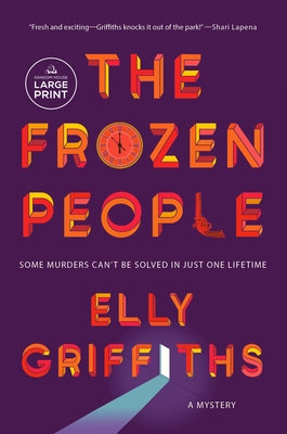 Paperback copy of The Frozen People: A Mystery by Random House Large Print Publishing, showing the book cover with title and author.