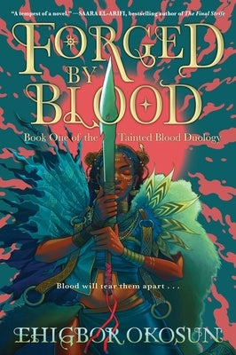 Paperback of Forged by Blood by Harper Voyager featuring dark fantasy cover art and bold title text.