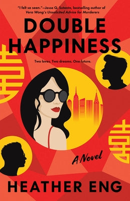 Paperback of Double Happiness by Tiny Reparations Books, featuring the book's cover with colorful artwork and title text.