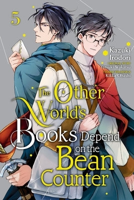 Paperback of The Other World's Books Depend on the Bean Counter, Vol. 5 by Yen Press, featuring colorful cover art.