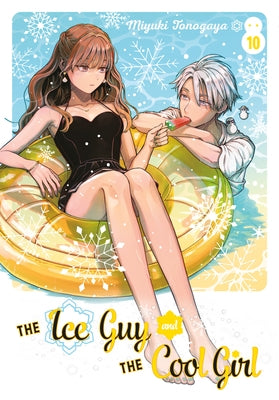 Paperback of The Ice Guy and the Cool Girl 10 manga by Square Enix, featuring colorful cover art with characters from the series.