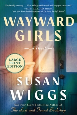 William Morrow Large Print paperback of Wayward Girls, featuring the book cover with title and author details.