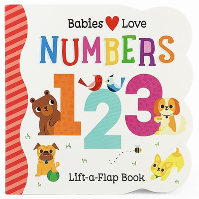 Colorful Babies Love Numbers board book by Cottage Door Press, featuring playful illustrations of numbers for early learning.