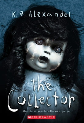 Paperback of The Collector novel by Scholastic Press, featuring the book cover with artwork and title visible.