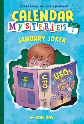 Paperback of Calendar Mysteries #1: January Joker by Random House Books for Young Readers, showing the book cover with colorful illustrations.