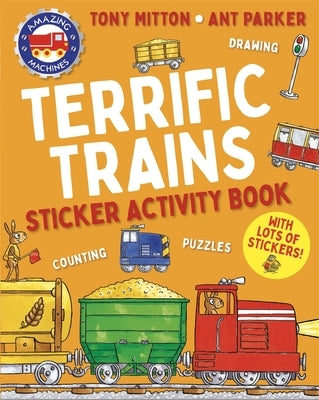 Amazing Machines Terrific Trains Sticker Activity Book Paperback Kingfisher
