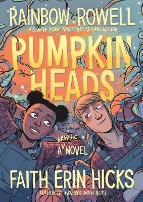 First Second Pumpkinheads paperback book cover featuring colorful autumn-themed illustrations and characters.