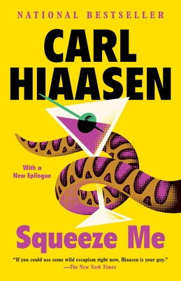Paperback copy of "Squeeze Me" by Vintage Crime/Black Lizard, featuring a book cover with bold title and vintage artwork.