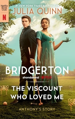 Mass market paperback of The Viscount Who Loved Me Bridgerton TV tie-in book by Avon Books, showing the cover design.
