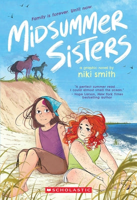 Paperback graphic novel Midsummer Sisters by Graphix featuring vibrant cover art with illustrated characters and whimsical design.