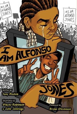Paperback of "I Am Alfonso Jones" by Tu Books, featuring the book cover with bold title and artwork.