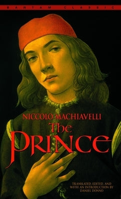 Mass market paperback of The Prince by Bantam Classics, showing the book cover with ornate design and title text.