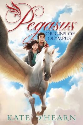 Paperback copy of "Origins of Olympus" by Aladdin Paperbacks, showing the book cover with mythological artwork.