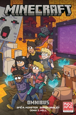 Paperback Minecraft Omnibus Volume 1 by Dark Horse Books featuring colorful Minecraft characters and scenes on the cover.