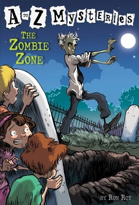 Paperback copy of The Zombie Zone book by Random House Books for Young Readers featuring a spooky zombie-themed cover.