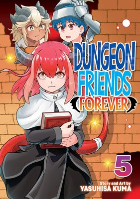Paperback of Dungeon Friends Forever Vol. 5 by Seven Seas featuring colorful cover art with illustrated characters.