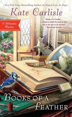 Mass market paperbound book titled "Books of a Feather" by Berkley Books, featuring a colorful cover with feather illustrations.