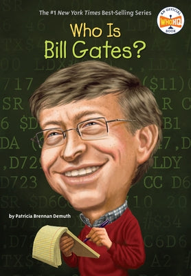 Paperback of "Who Is Bill Gates?" by Penguin Workshop, featuring cover art of Bill Gates with a smiling portrait.