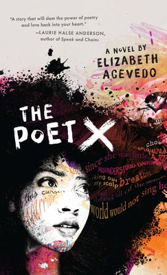 Paperback of The Poet X by Youth Large Print, showing the book cover with title and author details.