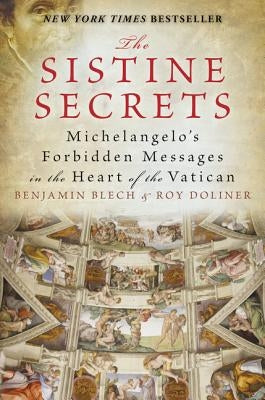 Paperback book titled "The Sistine Secrets" by HarperOne featuring cover art related to Michelangelo's Vatican frescoes.
