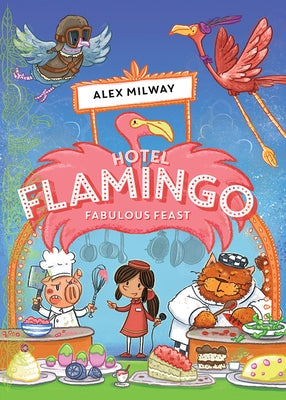 Fabulous Feast paperback book by Kane/Miller Book Publishers featuring colorful illustrations of delicious food scenes.