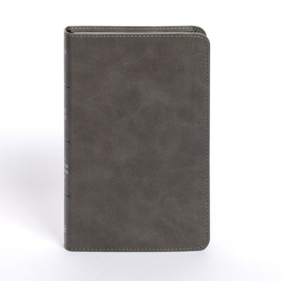 NASB Personal Size Bible, Charcoal Leathertouch by Holman Bible Publishers