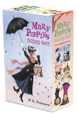 Mary Poppins boxed set by Clarion Books, featuring colorful book covers from the classic children's story collection.