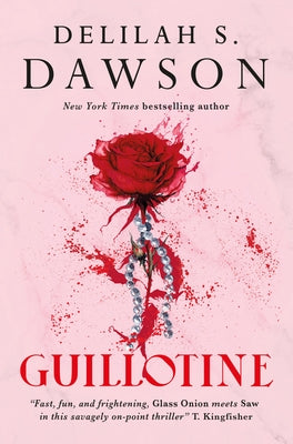 Paperback Guillotine book by Titan Books UK, showing the cover with title and dark artwork, on a plain background.