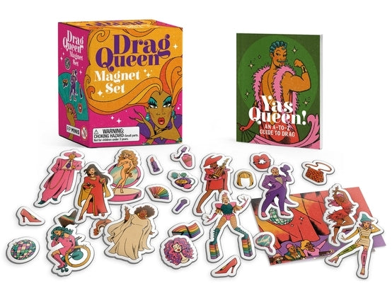 Paperback Drag Queen Magnet Set by Rp Minis featuring colorful, playful magnet designs of drag queen characters.