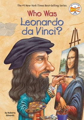 Paperback of "Who Was Leonardo Da Vinci?" by Penguin Workshop, showing the book cover with artwork and title.
